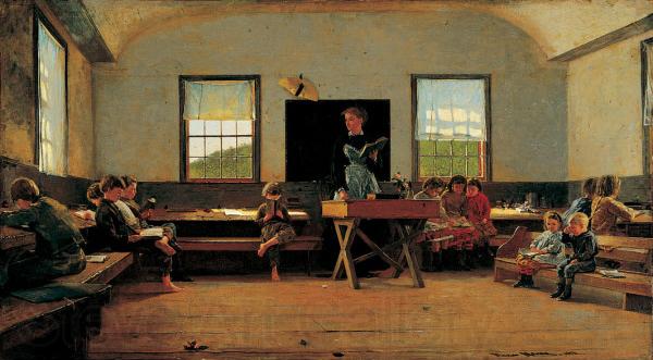 Winslow Homer The Country School Norge oil painting art